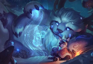 Yeti known as Willump with human boy named Nunu.