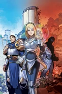 Garen, Lux and Sylas "Lux Comic" Issue 1 Cover 2 (by Riot Contracted Artists Billy Tan, Gadson, and Haining)