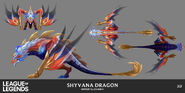 Immortal Journey Shyvana Model 5 (by Riot Contracted Artist Kudos Productions)