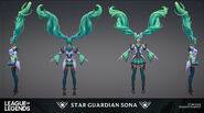 Star Guardian Sona Model 3 (by Riot Artist Kylie Jayne Gage)