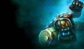 Gragas pod vodou
