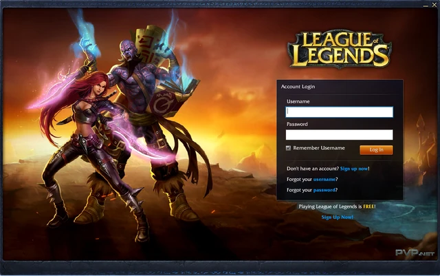 Old Login interface