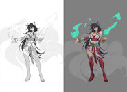 Ahri "Ruined King" Concept (by Riot Contracted Artist Grace Liu)