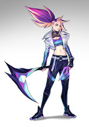 K/DA ALL OUT Akali Concept 5 (by Riot Artist Nancy Kim)