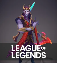 Flammende Finsternis Aphelios Model 6 (vom Riot-Künstler Liem Nguyen)