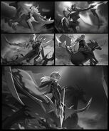 High Noon Ashe Splash Concept (by Riot Contracted Artist Clare Wong)