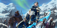 Ashe "Legends of Runeterra" (Illustration 2 par les artistes engagés par Riot de Sixmorevodka Studio)