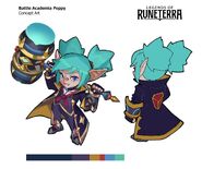 Battle Academia Poppy "Legends of Runeterra" Concept 3 (by Riot Artist Julian Futanto)