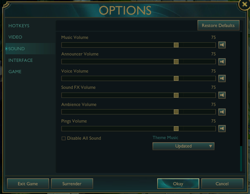 Settings (League of Legends), League of Legends Wiki