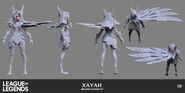 Broken Covenant Xayah Model 3 (by Riot Contracted Artists Kudos Productions)