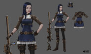 Caitlyn "Warriors" Concept 4 (by Riot Artist Jason Chan)