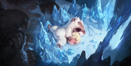 Yeti Yearling "Legends of Runeterra" Illustration (by Riot Contracted Artists Sixmorevodka Studio)