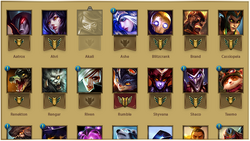  League of Legends champion mastery scores for İLLAOİ  BABA (TR)