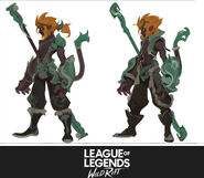 Jade Dragon Wukong "Wild Rift" Concept 1 (by Riot Contracted Artist Pan Yi)