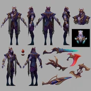 Nightbringer Aphelios Model 1 (by Riot Artist Liem Nguyen)