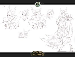 Sternenwächter Rakan "Licht und Schatten" Konzept 4 (vom Riot-Künstler VK_wenqi)