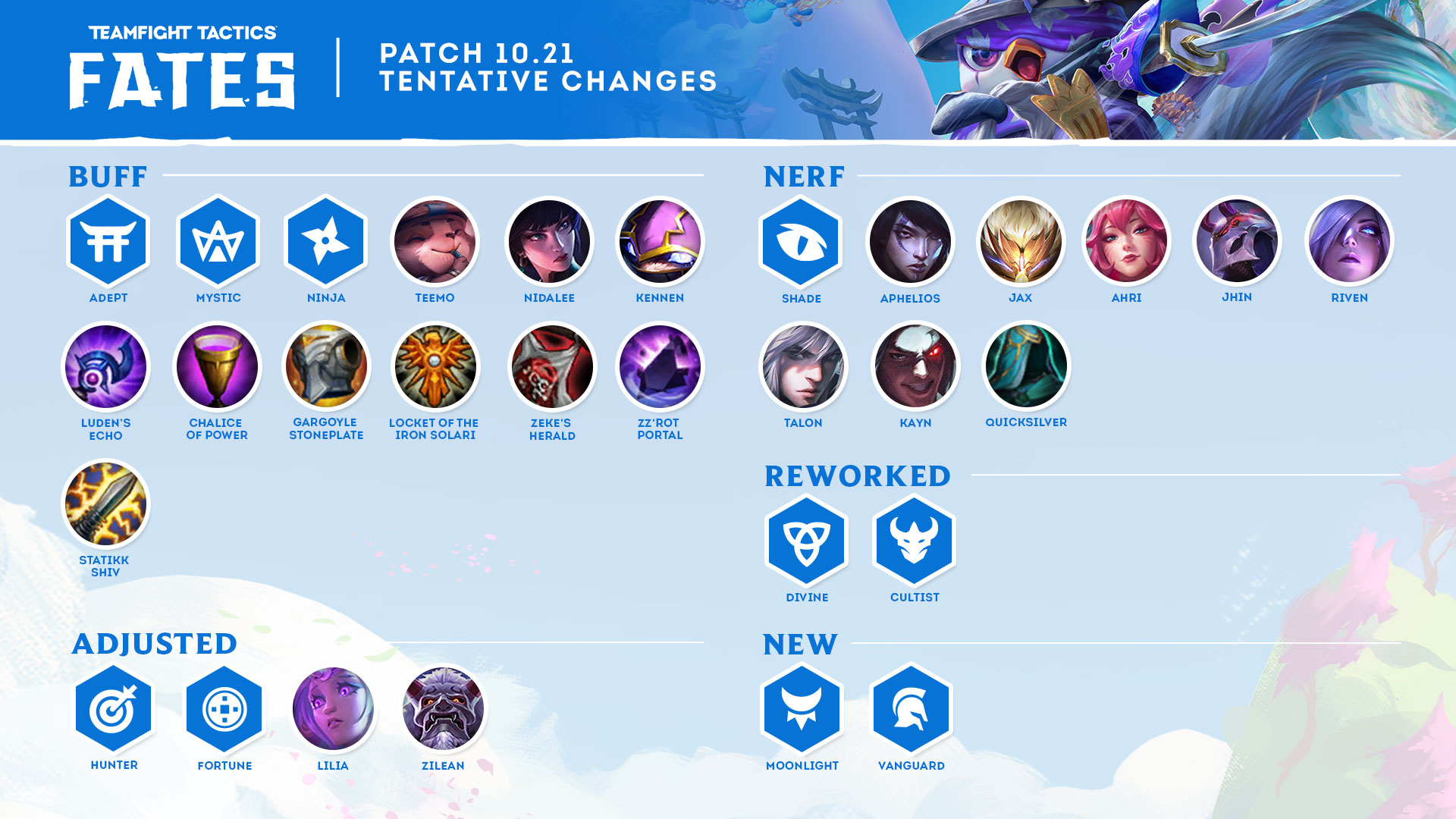 TFT New Set 9.5 Update: Horizonbound Synergies, Champions, Items and New  Region Portals, Legends! 