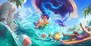 Pool Party Zoe "Legends of Runeterra" Illustration