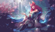 Koncept portretu Ahri Duchowego Rozkwitu 3 (autor: eremy Anninos)