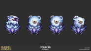 Conceito dos Emotes da Atualização do Volibear 2 (por Leon Ropeter, Artista da Riot.)