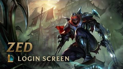 Zed, the Master of Shadows - Login Screen