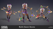 Battle Queen Qiyana Model 1 (by Riot Artist Kylie Jayne Gage)