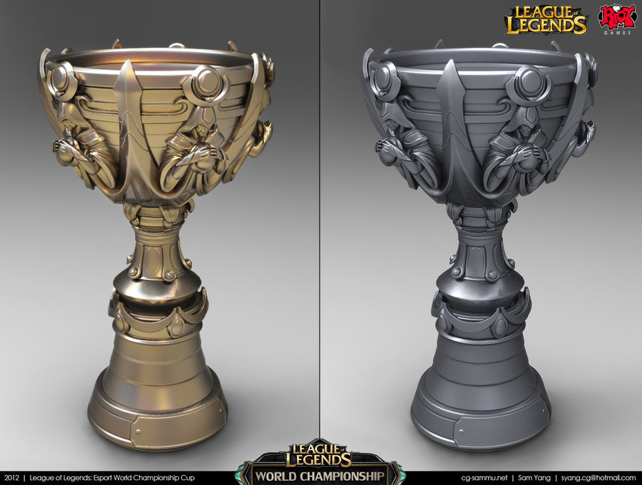 The Summoner's Cup, World Championship Trophy of League of Legends is  Photo d'actualité - Getty Images