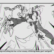 Samira SoulFighter Splash Concept 02.jpg (211 КБ) Концепт Сплэш-арта Боевой души Самиры 2