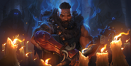 Udyr "Legends of Runeterra" Illustration 1 (by Riot Contracted Artists Sixmorevodka Studio)
