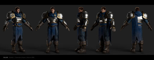 Garen "Krieger" Model 1 (von den beauftragten Riot-Künstlern Blur Studio)