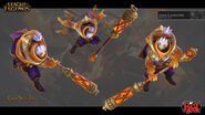 God Staff Jax Model 1 (by Riot Artist Duy Khanh Nguyen)