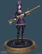 Caitlyn Update Model 2 (by Riot Artist Yekaterina 'SilverUnicorn' Bourykina)