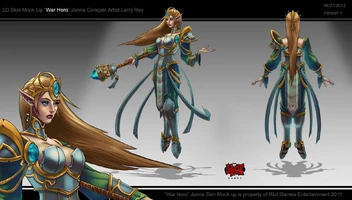 Siegreiche Janna Konzept (vom Riot-Künstler Larry 'TheBravoRay' Ray)