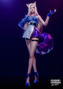 K/DA ALL OUT Ahri "Wild Rift" Model 1 (by Riot Contracted Artist Xiao Hang)