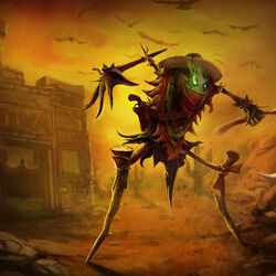 Fiddlesticks Background History League Of Legends Wiki Fandom Skin based off spiders for the champ that got me to get lol in the first place, this is itsy bitsy fiddlesticks. league of legends wiki