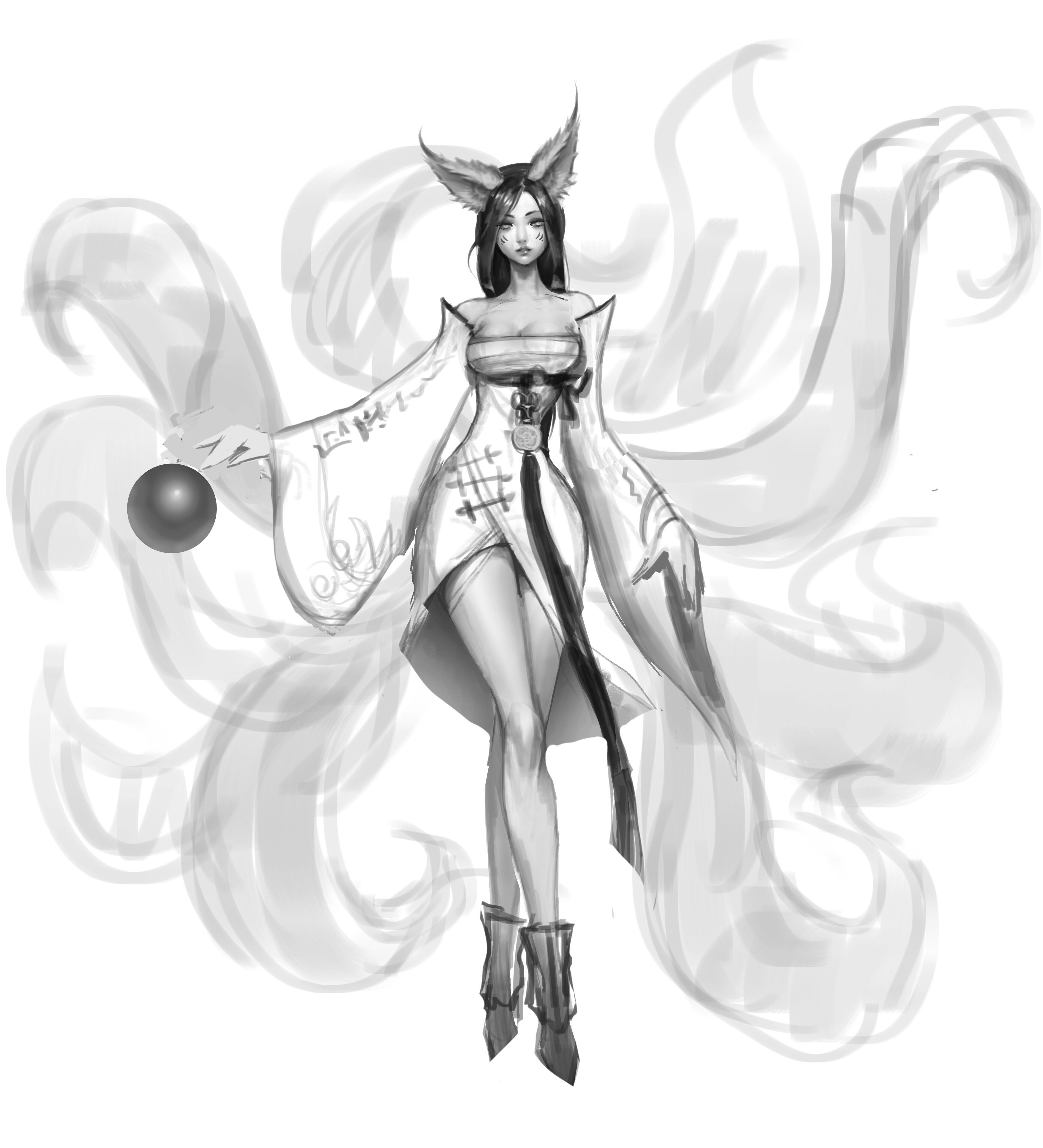 Ahri (Development): Ahri is a popular champion in the game League of Legends. If you\'re a fan of Ahri or interested in game development, check out this amazing image of Ahri in her development stage. You will get to see how game developers bring characters to life and make them ready for the battlefield.