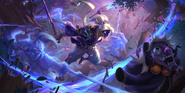 Spirit Blossom Master Yi "Legends of Runeterra" Illustration 2 (by Riot Contracted Artists Envar Studio)