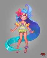 Pool Party Zoe Concept 3 (by Riot Artist Jesse 'Trayil' Li)