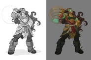 Illaoi "Ruined King" Concept 1 (by Riot Contracted Artist Grace Liu)