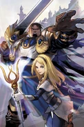 Garen, Lux and Sylas "Lux Comic" Issue 5 Cover 2 (by Riot Contracted Artists Billy Tan, Gadson, and Haining)