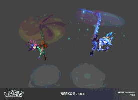 Winterwunder-Neeko Animation Konzept 9 (vom Riot-Künstler Neal Wojahn)