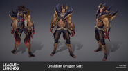 Obsidian Dragon Sett Model 4 (by Riot Artist Kylie Jayne Gage)