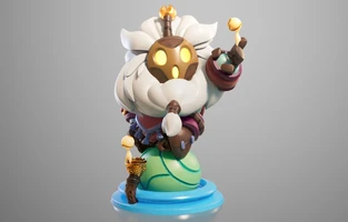 Bard Statue Model 1 (by Riot Artists DragonFly Studio)