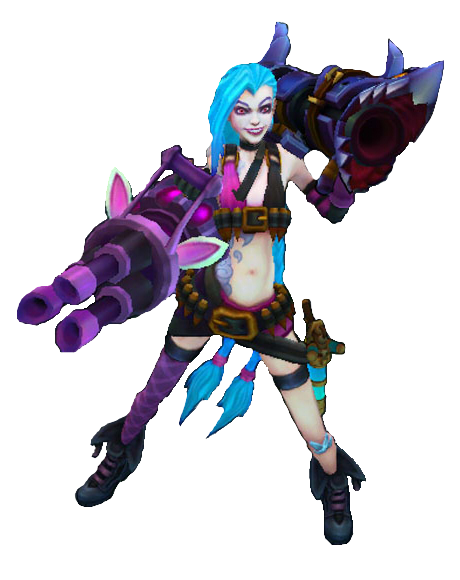 Jinx, campeã de League of Legends, chega ao Fortnite