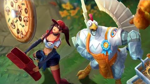 Fried Chicken and Pizza Delivery April Foods Skins Trailer - League of Legends