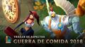 Pollo frito y pizza a domicilio Tráiler de aspectos de Guerra de Comida - League of Legends