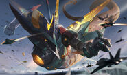 Mecha Aurelion Sol Splash Concept 3 (by Riot Artist Xu 'Crow God' Cheng)