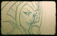 Cassiopeia Sketch (by Riot Artist Michael 'IronStylus' Maurino)