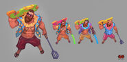 Pool Party Gangplank Concept (by Riot Artist Jesse 'Trayil' Li)