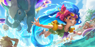 Pool Party Zoe "Legends of Runeterra" Illustration 2